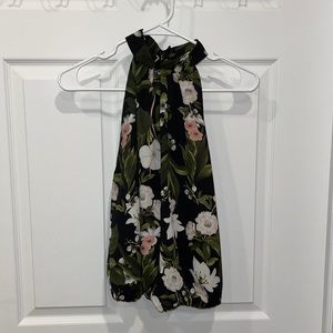 Rachel Zoe Floral Halter Neck Tank